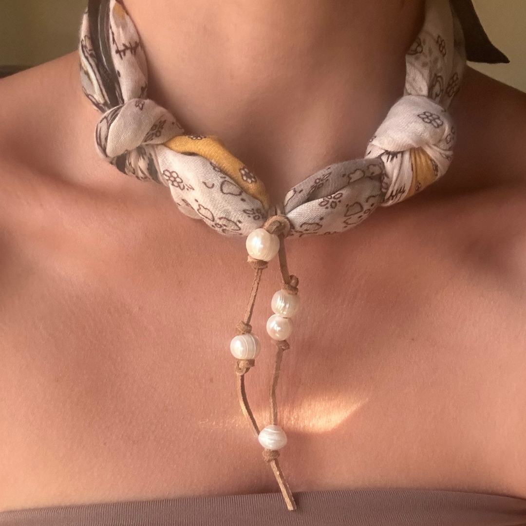 pearl scarf necklace