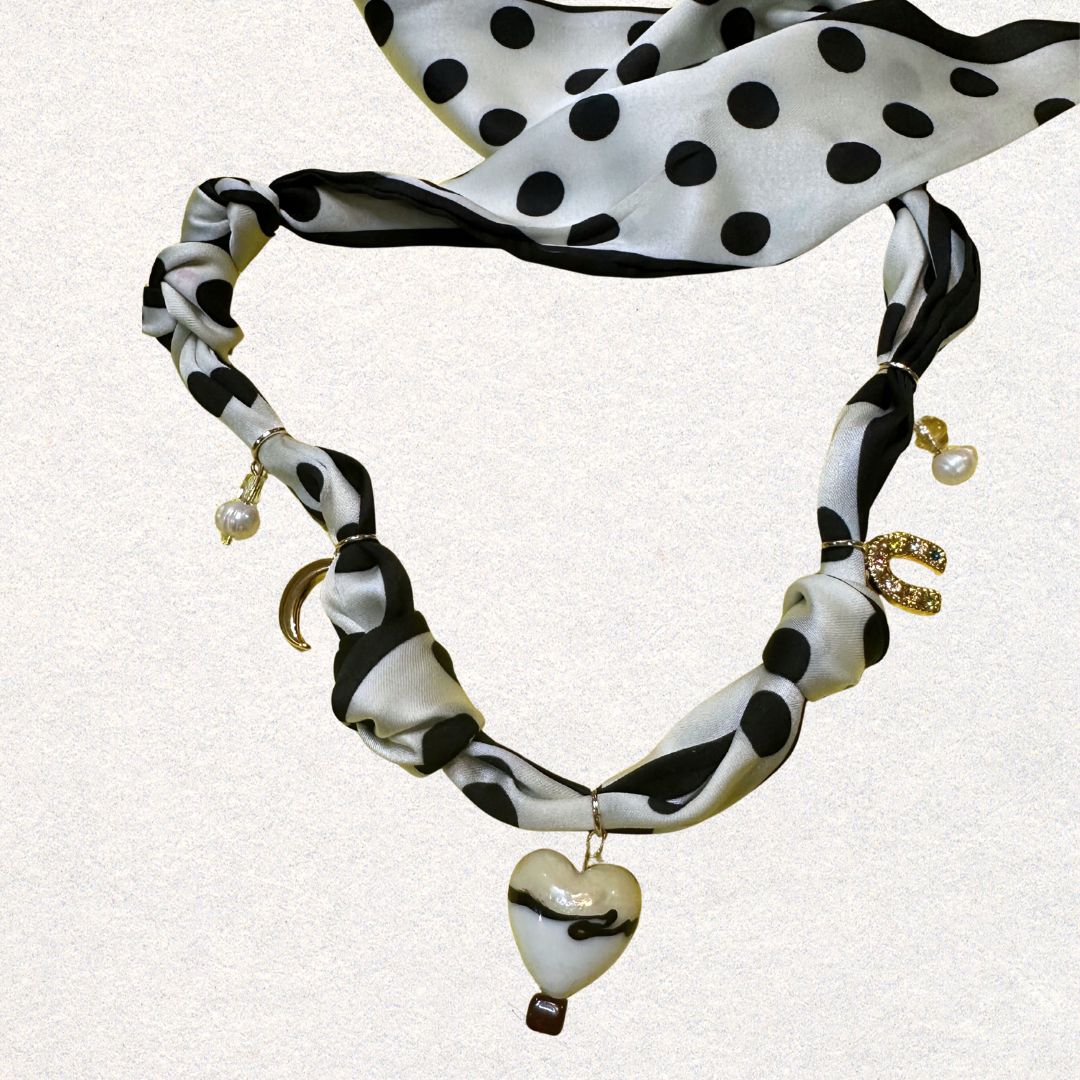 polka dot scarf